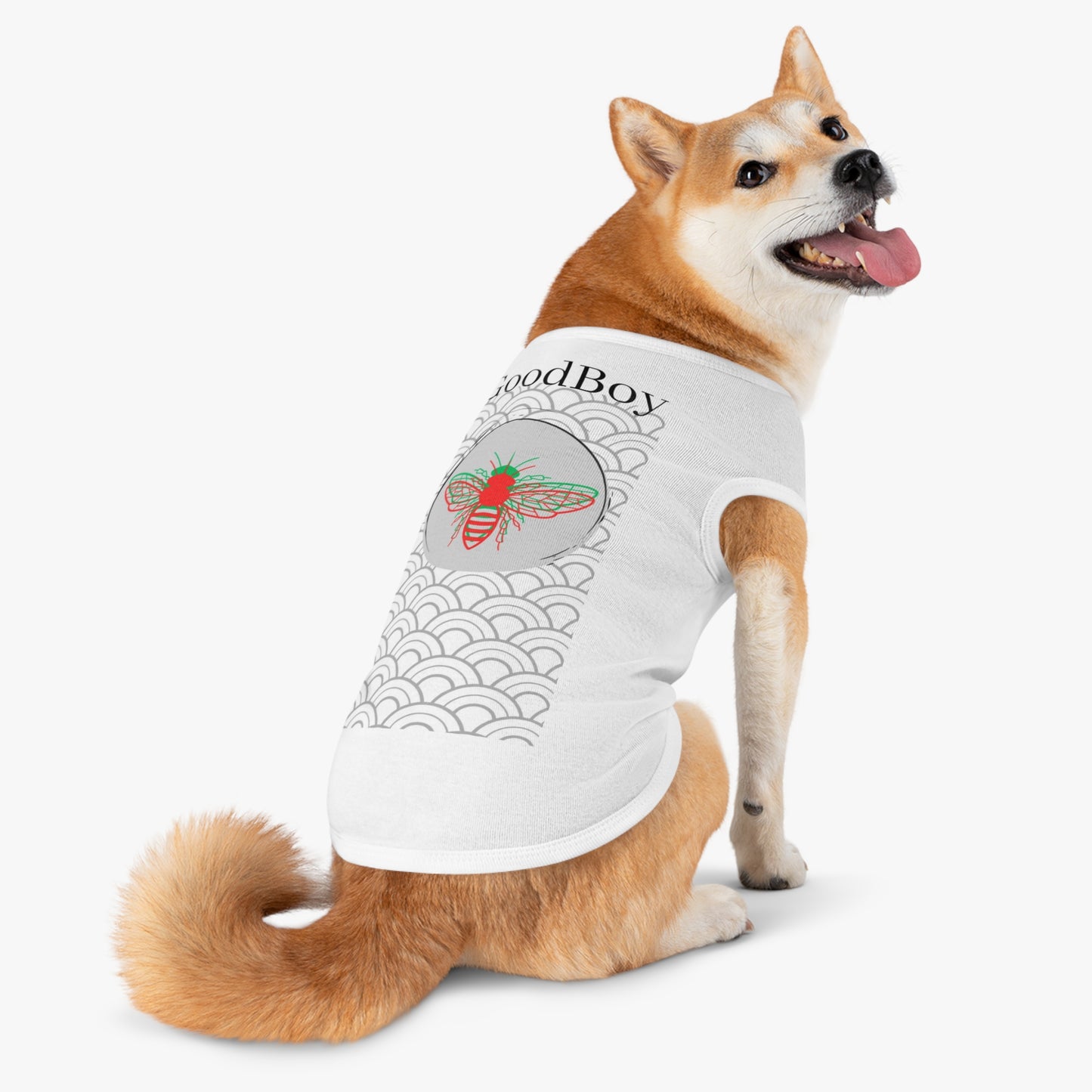 Stylish Pet Tank Top with GoodBoy Graphic - Comfortable Summer Apparel for Dogs