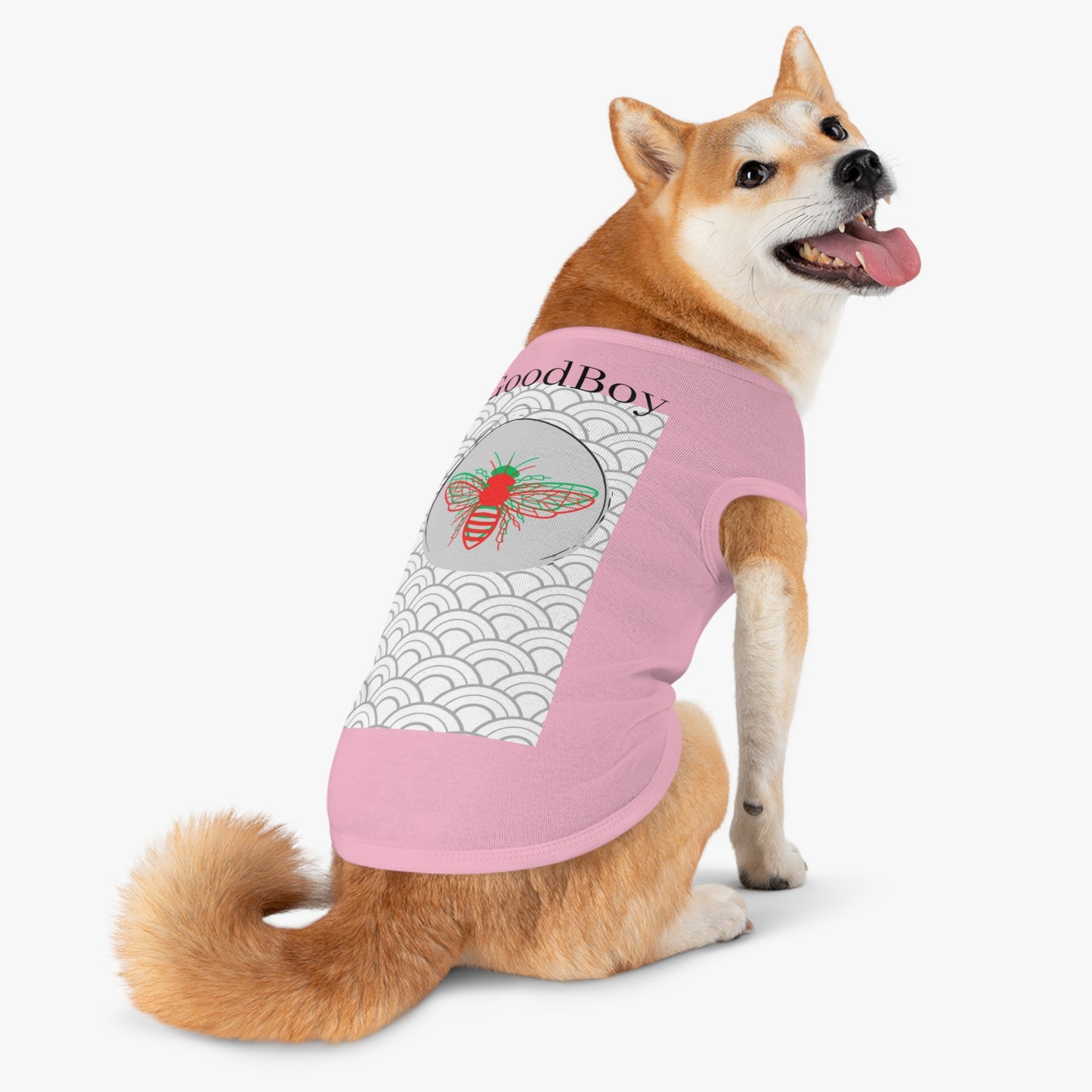 Stylish Pet Tank Top with GoodBoy Graphic - Comfortable Summer Apparel for Dogs